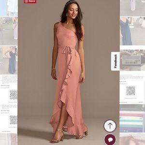 NWT Davids Bridal bridesmaid dress - Ballet pink